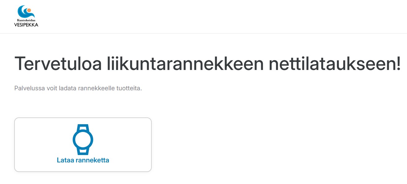 Verkkokaupan etusivulta kuvakaappaus